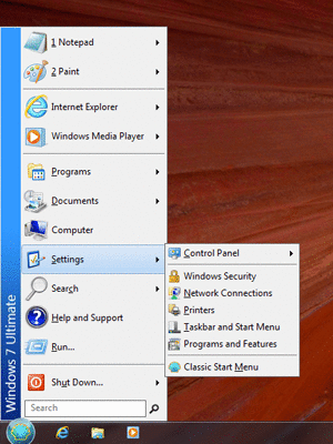 ClassicShell: Interface pour Windows Vista, Windows 7, Windows 8, Windows 8.1