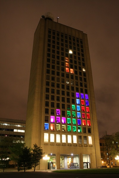 Tetris on a Building