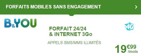 B&You: Forfait 19.99&euro;