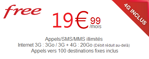 Free: Forfait 19.99&euro;