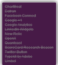 Ghostery : 13 trackers bloqu&eacute;s