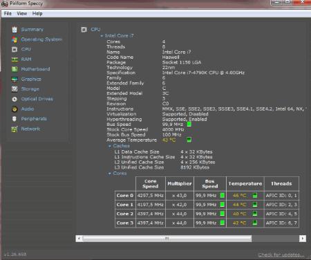 Speccy - Logiciel Analyse Syst&egrave;me